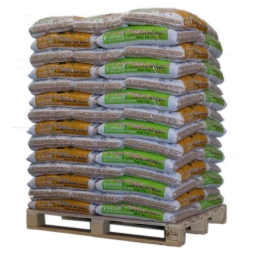 Pellets de madeira macia 100% Starforest – 70 sacos de 15 kg