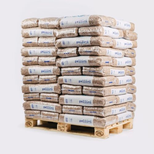 Pellets Pellini EN+ A1 – Palete com 66 sacos de 10 kg